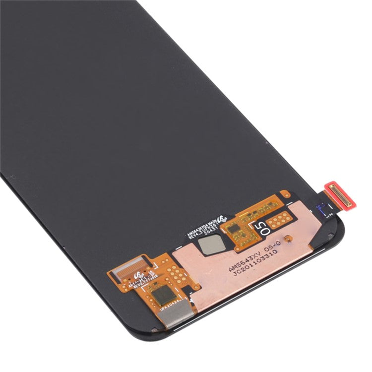 Grade A OEM Disassembly AMOLED Screen and Digitizer Assembly + Frame Part (without Logo) for Realme 8 RMX3085