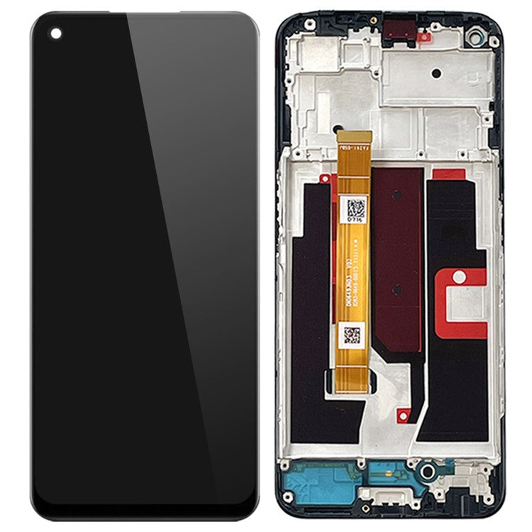 For Oppo A74 5G / A54 5G CPH2195 Grade C LCD Screen and Digitizer Assembly + Frame Part (without Logo)