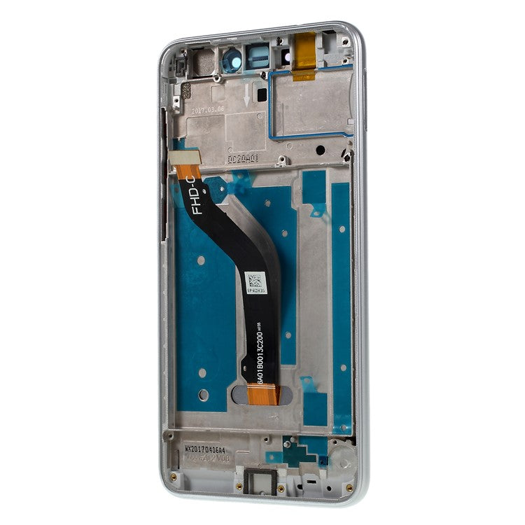 For Huawei P8 Lite (2017)/Honor 8 Lite Grade B LCD Screen and Digitizer Assembly + Frame Part (without Logo) - White