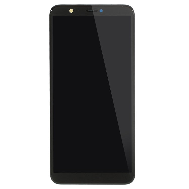 For Huawei P Smart (2017)/Enjoy 7S Grade B LCD Screen and Digitizer Assembly + Frame Part (without Logo) - Black