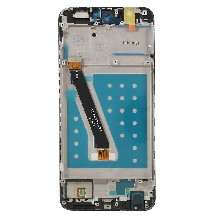 For Huawei P Smart (2017)/Enjoy 7S Grade B LCD Screen and Digitizer Assembly + Frame Part (without Logo) - Black