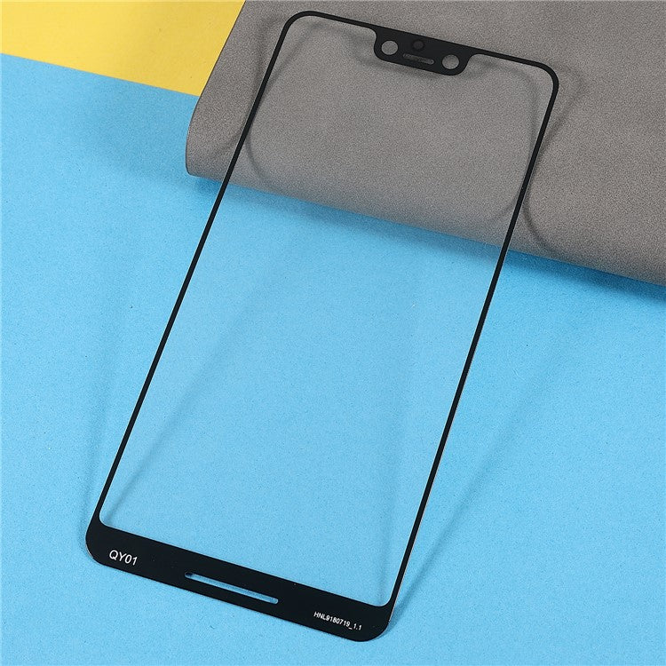 For Google Pixel 3 XL Front Screen Glass Lens Replacement Part (without logo)
