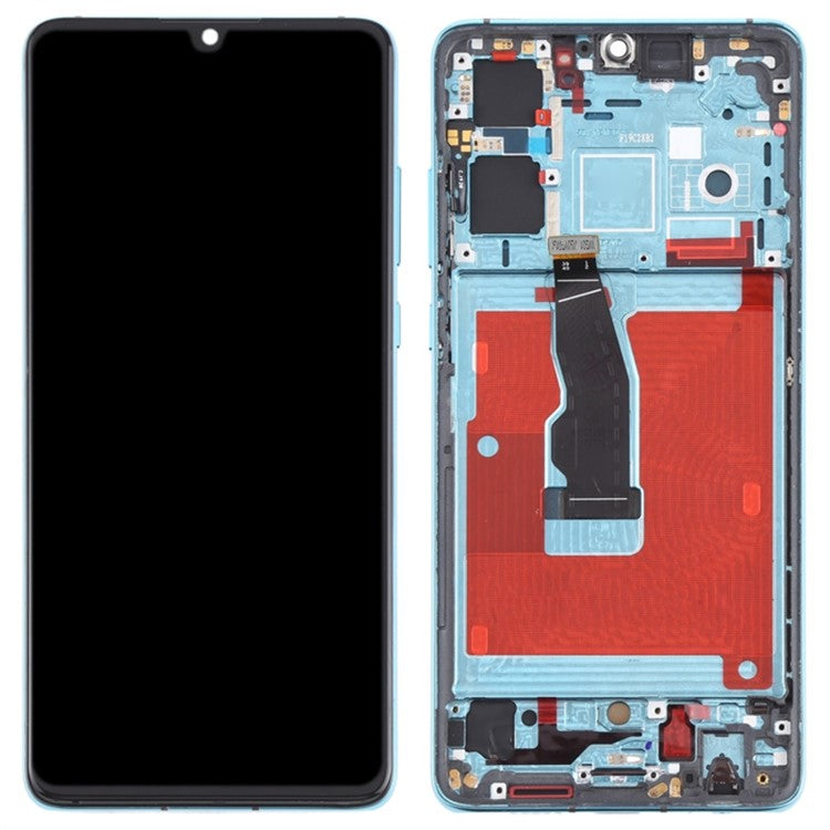 For Huawei P30 Grade C OLED Screen and Digitizer Assembly + Frame Replacement Part (without Logo) - Aurora