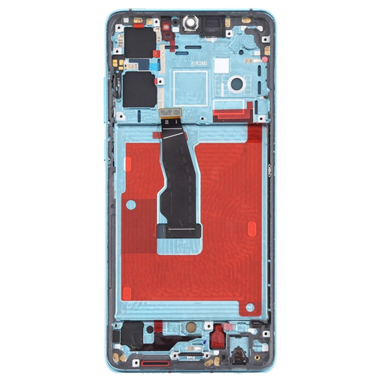 For Huawei P30 Grade C OLED Screen and Digitizer Assembly + Frame Replacement Part (without Logo) - Aurora