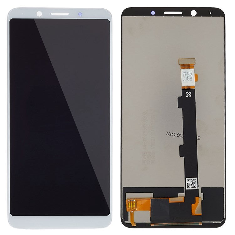 For Oppo A73/F5 Grade C LCD Screen and Digitizer Assembly Replacement Part (without Logo) - White