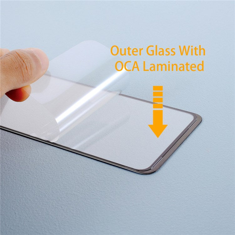 For Huawei P40 lite E/Y7p 2020 Grade C Screen Glass Lens + OCA Adhesive Replacement (without Logo)