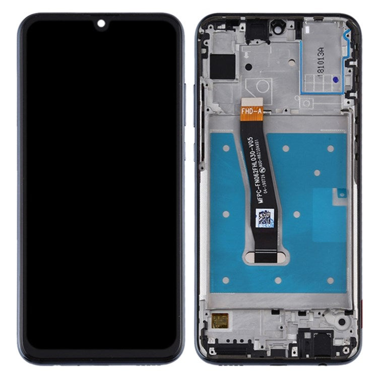 For Huawei Honor 10 Lite Grade C LCD Screen and Digitizer Assembly + Frame Phone Replacement Part (COG Workmanship) (without Logo) - Black