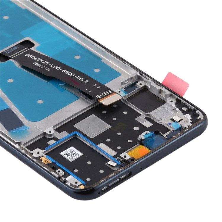For Huawei P30 Lite (48MP Camera) Grade C LCD Screen and Digitizer Assembly + Frame Replacement Part (without Logo) - Black