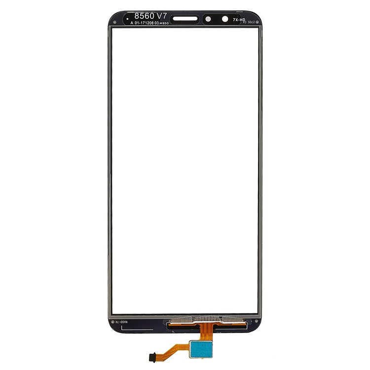 For Huawei Honor 7X Digitizer Touch Screen Glass Replacement Part (without Logo) - Black