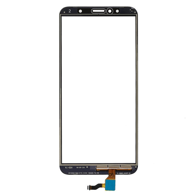 For Honor 7A (with Fingerprint Sensor)/Huawei Y6 (2018) Digitizer Touch Screen Glass Replacement Part (without Logo) - Black