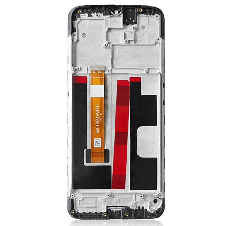For OPPO A9 (2020)/A11x Grade C LCD Screen and Digitizer Assembly + Frame Replacement Part (without Logo) - Black