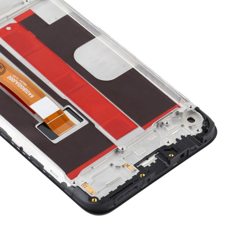 For OPPO A9 (2020)/A11x Grade C LCD Screen and Digitizer Assembly + Frame Replacement Part (without Logo) - Black