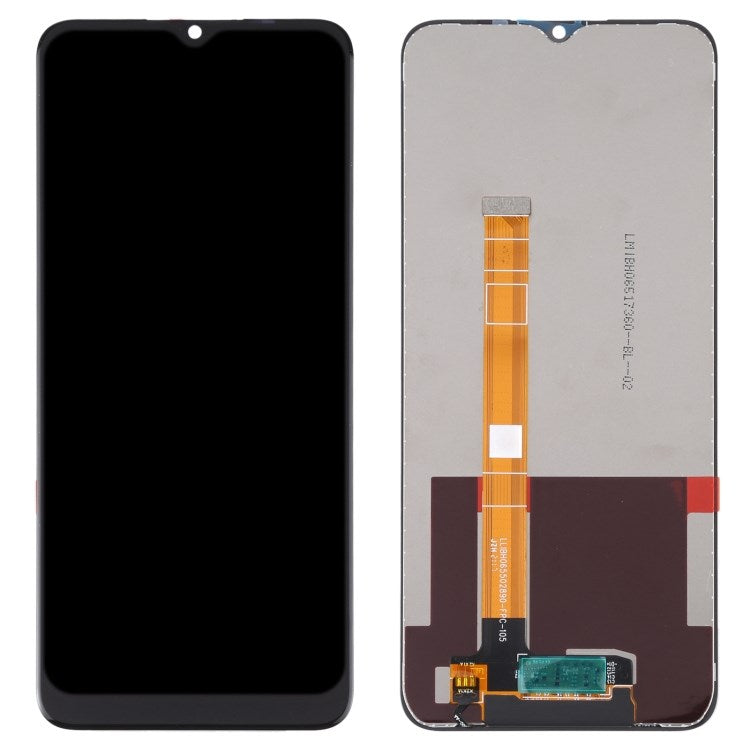 For Realme C21Y RMX3261 Grade B Assembly LCD Screen and Digitizer Assembly + Frame Replace Part (without Logo)