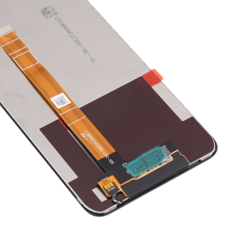 For Realme C21Y RMX3261 Grade B Assembly LCD Screen and Digitizer Assembly + Frame Replace Part (without Logo)