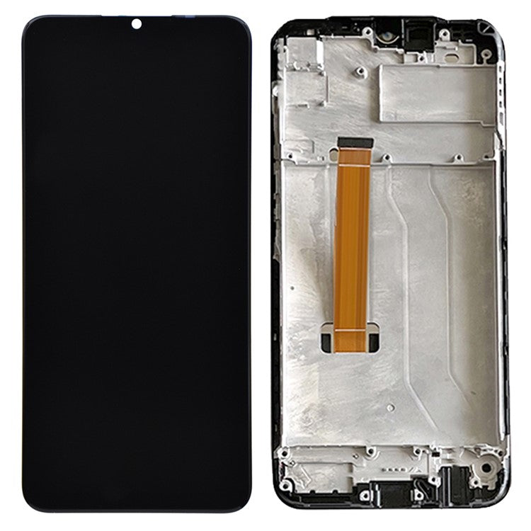 For Realme C12 RMX2189 Grade S OEM LCD Screen and Digitizer Assembly + Frame Part (without Logo) - Black