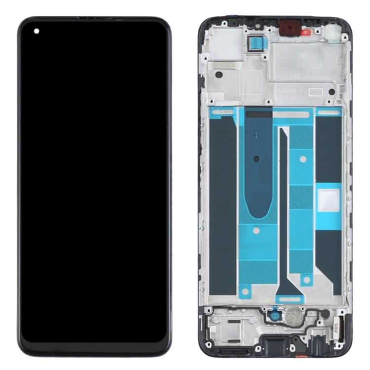 For Realme 8 4G RMX3085/8 Pro RMX3081 Grade C LCD Screen and Digitizer Assembly + Frame Part (TFT Technology) (Not Support Under-Screen Fingerprint Signification) (without Logo)