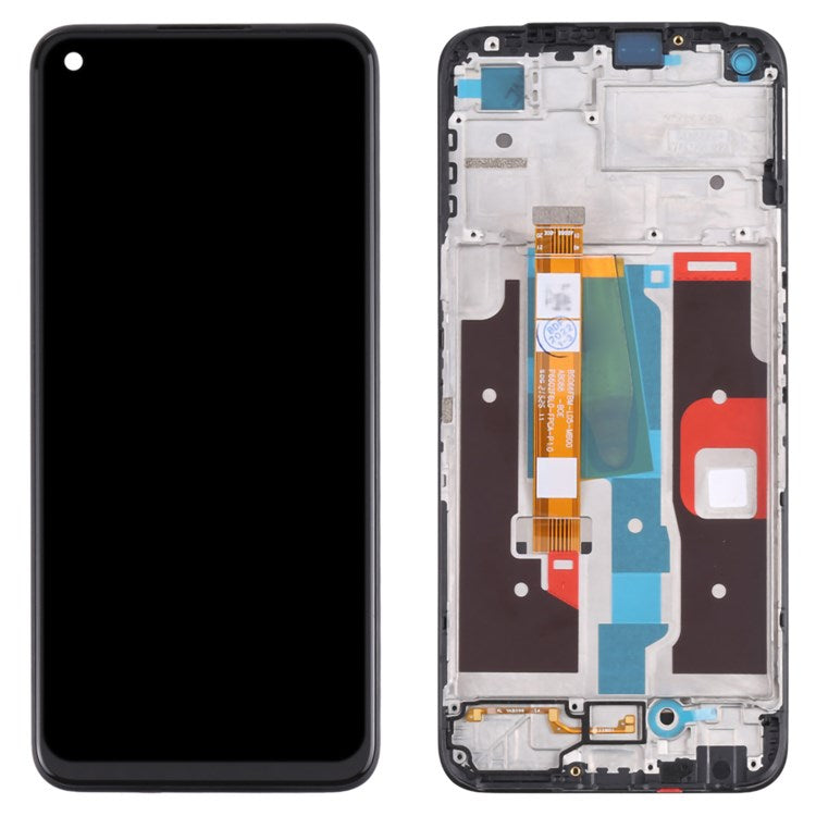 For Realme 8i / Narzo 50 4G Grade B LCD Screen and Digitizer Assembly + Frame Replace Part (Without Logo)