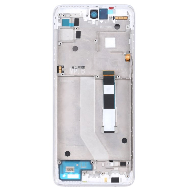 For Motorola Moto G 5G (2020) Grade B LCD Screen and Digitizer Assembly + Frame Part (without Logo) - Silver