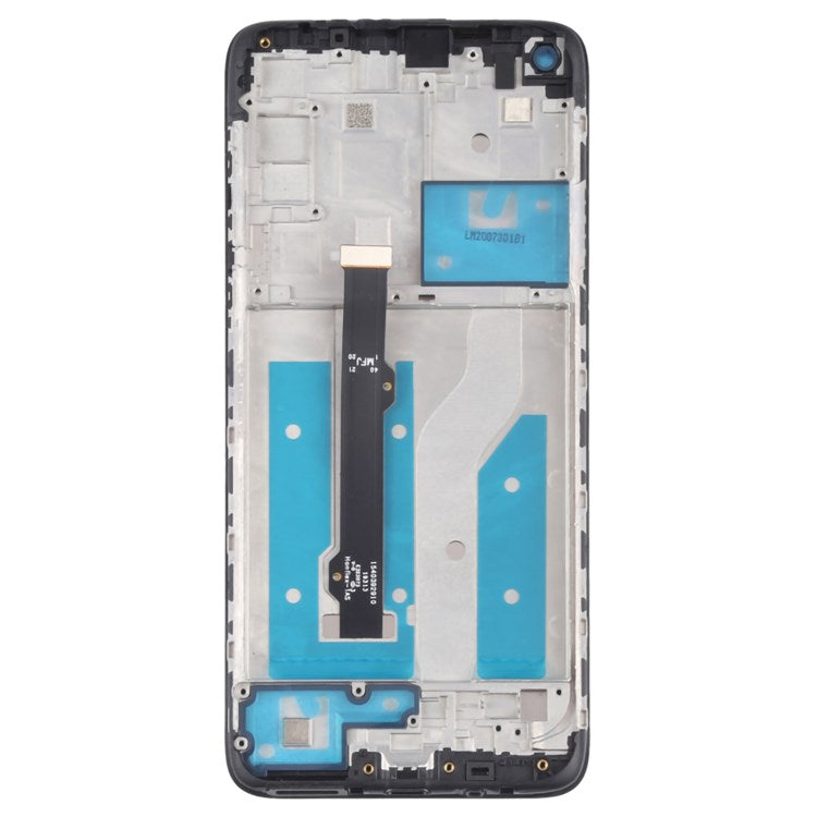 For Motorola Moto G8 XT2045-1 Grade B LCD Screen and Digitizer Assembly + Frame Replacement Part (without Logo) - Black