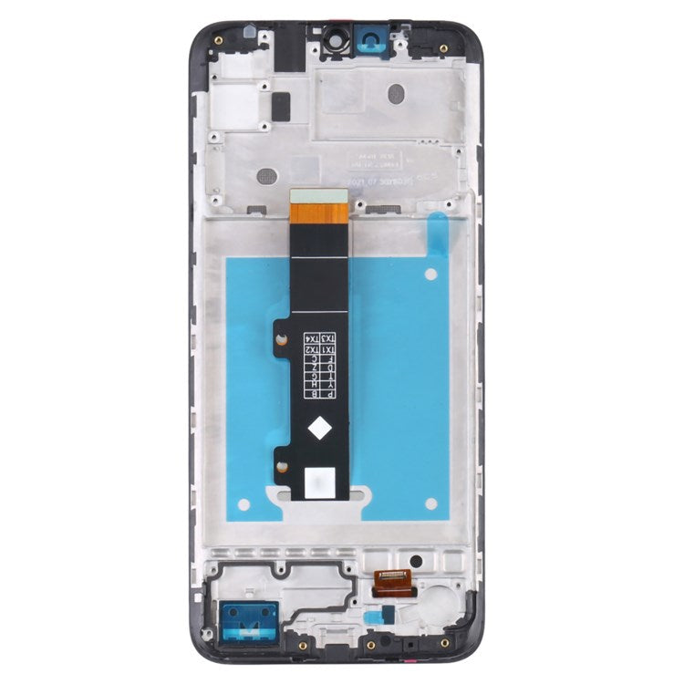 For Motorola Moto E20 Grade B LCD Screen and Digitizer Assembly + Frame Replacement Part (without Logo) - Black