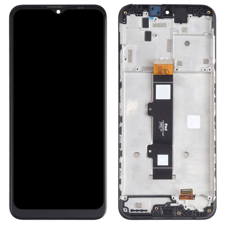 For Motorola Moto G20 Grade B LCD Screen and Digitizer Assembly + Frame Replacement Part (without Logo) - Black