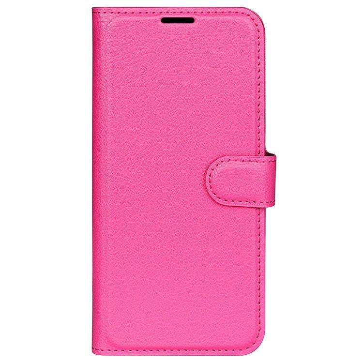 For Honor 70 5G Litchi Texture Wallet Case PU Leather Stand Shockproof TPU Inner Shell Flip Folio Cover - Rose