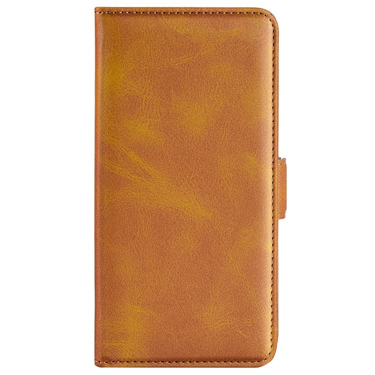 For Honor 70 Pro 5G PU Leather Wallet Stand Case Dual Magnetic Clasp Protect Shockproof Inner TPU Flip Cover - Yellow