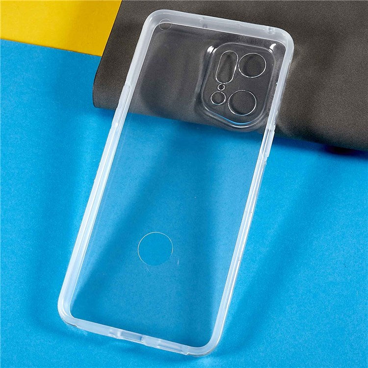 PET Front Cover All-round Phone Case for Oppo Find X5 Pro, Detachable 2-in-1 TPU + Acrylic Hybrid Cover