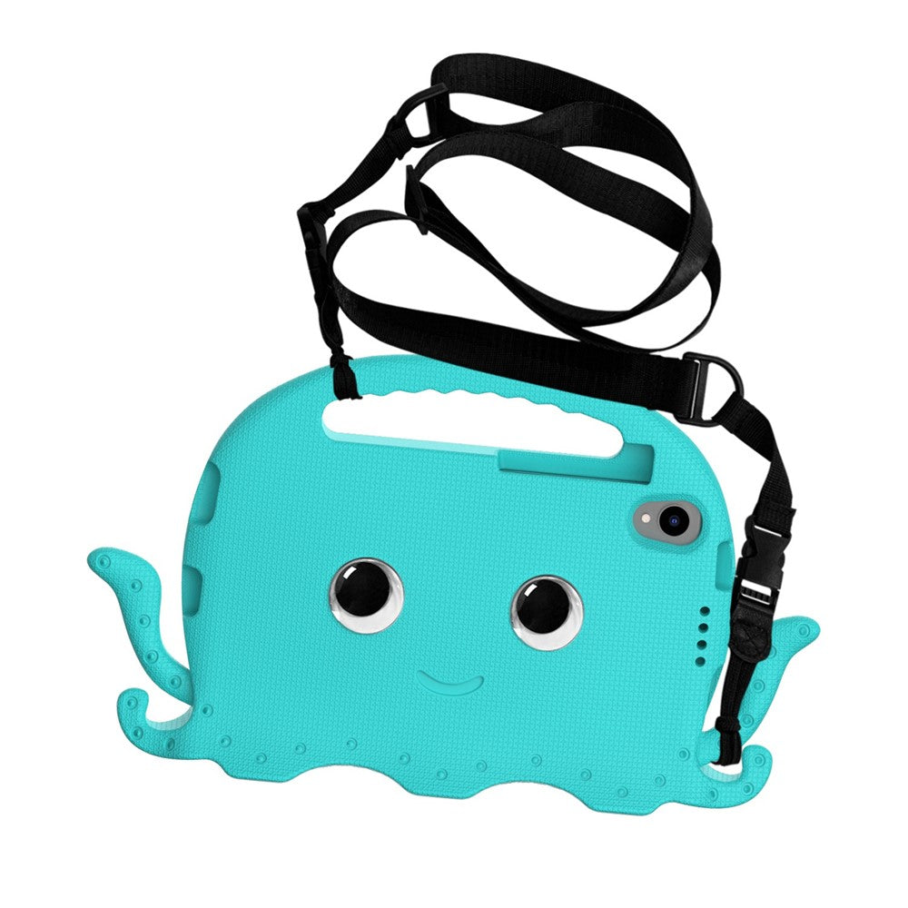 EVA Tablet Case for Lenovo Tab M8 / Tab M8 (4th Gen) 2024 TB-301XU / M8 (4th Gen) 2023 TB-300FU Octopus Case with Shoulder Strap - Baby Blue