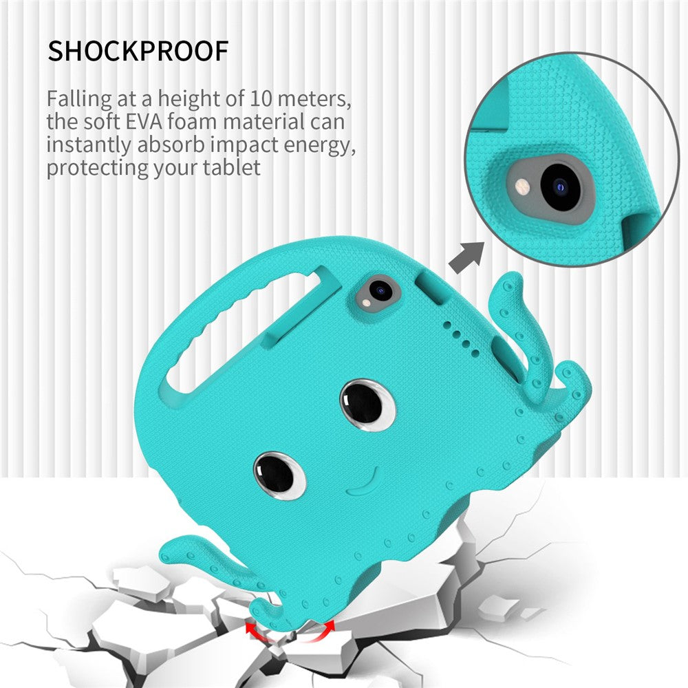 EVA Tablet Case for Lenovo Tab M8 / Tab M8 (4th Gen) 2024 TB-301XU / M8 (4th Gen) 2023 TB-300FU Octopus Case with Shoulder Strap - Baby Blue