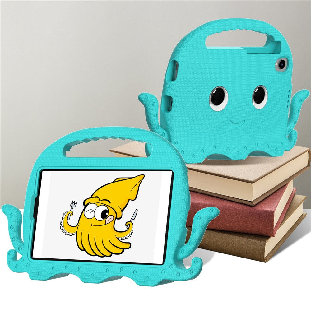 EVA Tablet Case for Lenovo Tab M8 / Tab M8 (4th Gen) 2024 TB-301XU / M8 (4th Gen) 2023 TB-300FU Octopus Case with Shoulder Strap - Baby Blue