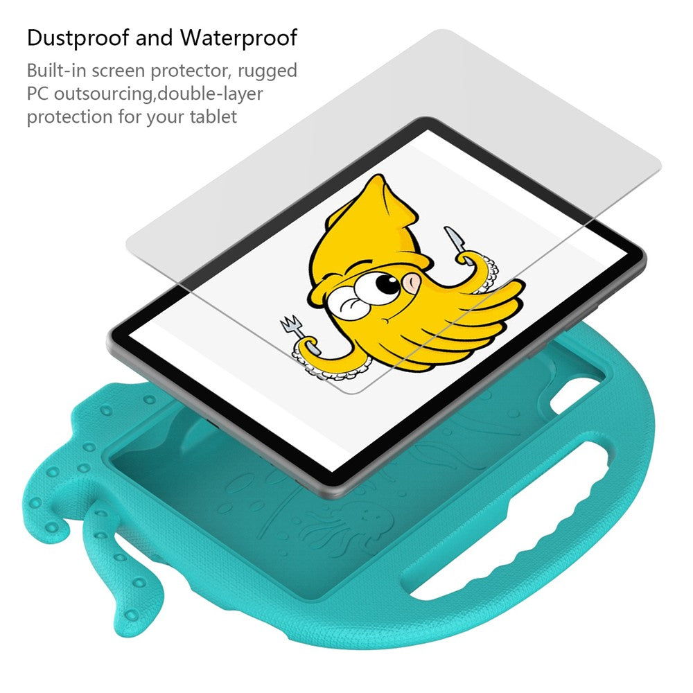 EVA Tablet Case for Lenovo Tab M8 / Tab M8 (4th Gen) 2024 TB-301XU / M8 (4th Gen) 2023 TB-300FU Octopus Case with Shoulder Strap - Baby Blue
