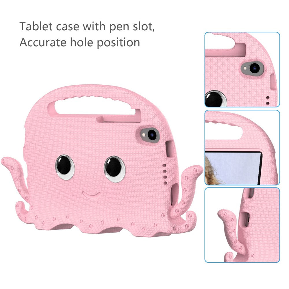 EVA Tablet Case for Lenovo Tab M8 / Tab M8 (4th Gen) 2024 TB-301XU / M8 (4th Gen) 2023 TB-300FU Octopus Case with Shoulder Strap - Pink