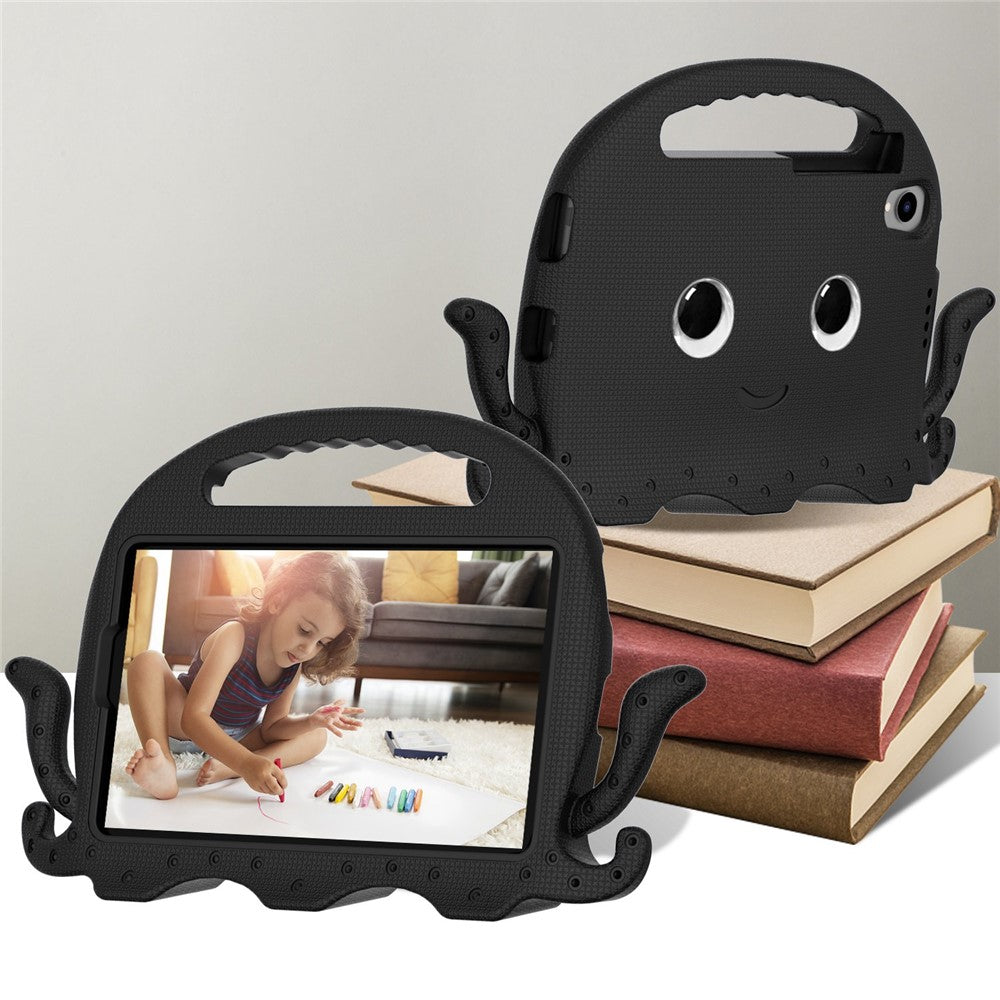EVA Tablet Case for Lenovo Tab M8 / Tab M8 (4th Gen) 2024 TB-301XU / M8 (4th Gen) 2023 TB-300FU Octopus Case with Shoulder Strap - Black