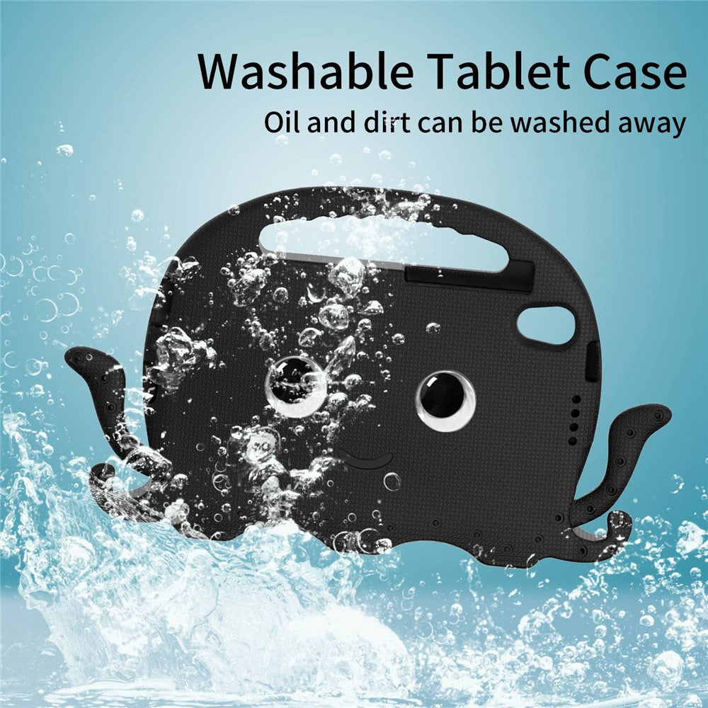 EVA Tablet Case for Lenovo Tab M8 / Tab M8 (4th Gen) 2024 TB-301XU / M8 (4th Gen) 2023 TB-300FU Octopus Case with Shoulder Strap - Black