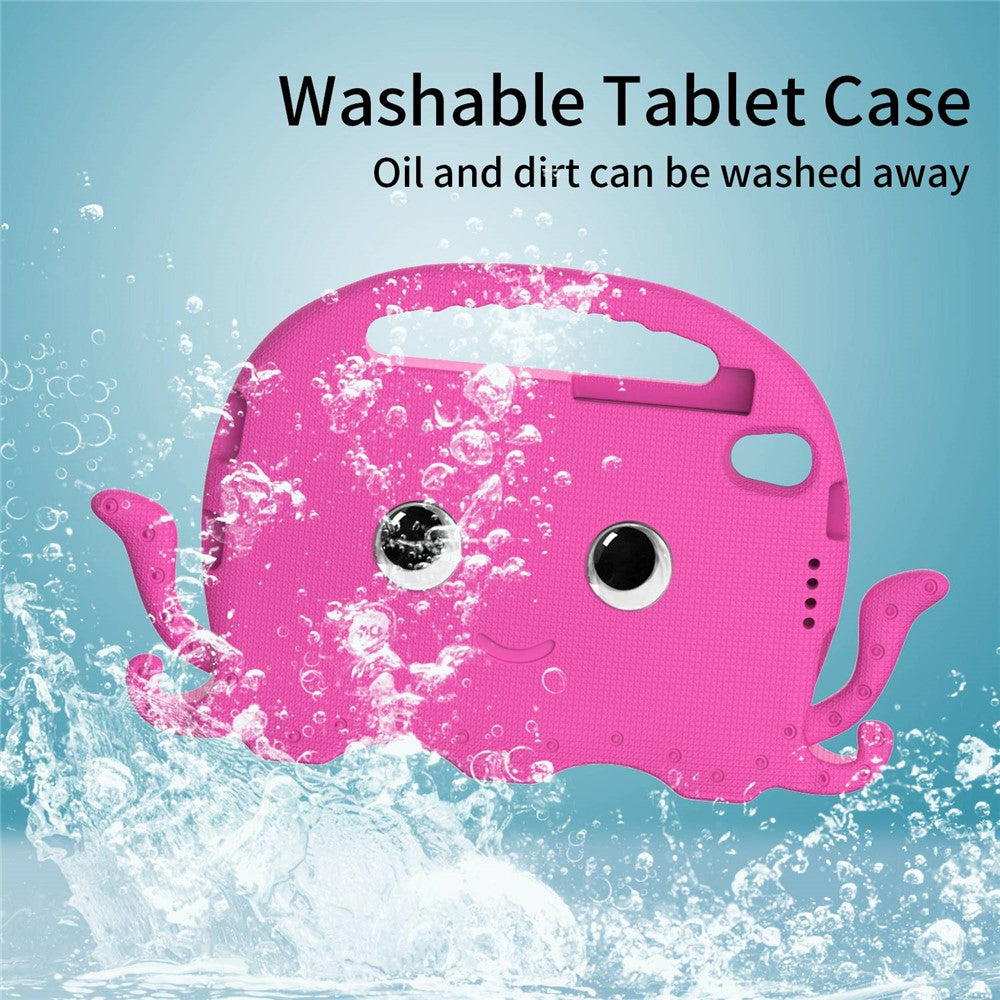 EVA Tablet Case for Lenovo Tab M8 / Tab M8 (4th Gen) 2024 TB-301XU / M8 (4th Gen) 2023 TB-300FU Octopus Case with Shoulder Strap - Rose