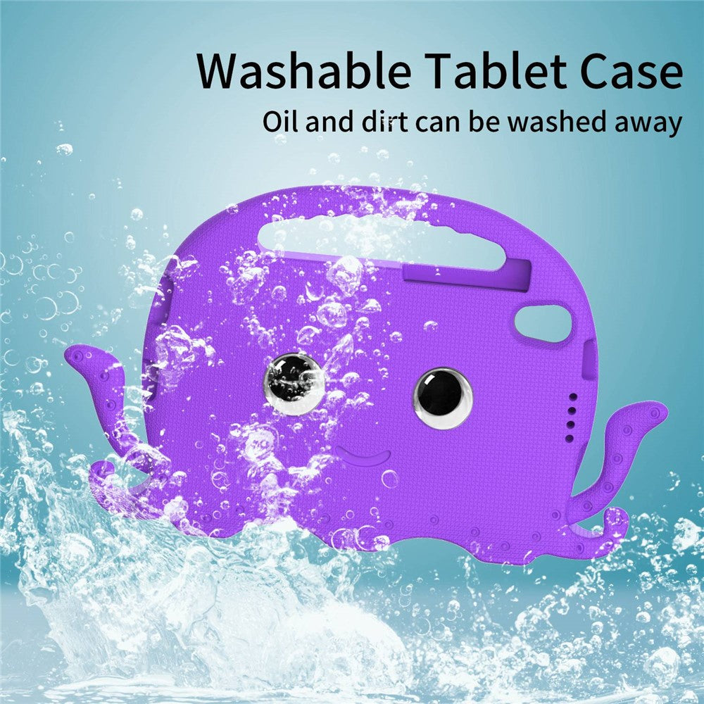 EVA Tablet Case for Lenovo Tab M8 / Tab M8 (4th Gen) 2024 TB-301XU / M8 (4th Gen) 2023 TB-300FU Octopus Case with Shoulder Strap - Purple