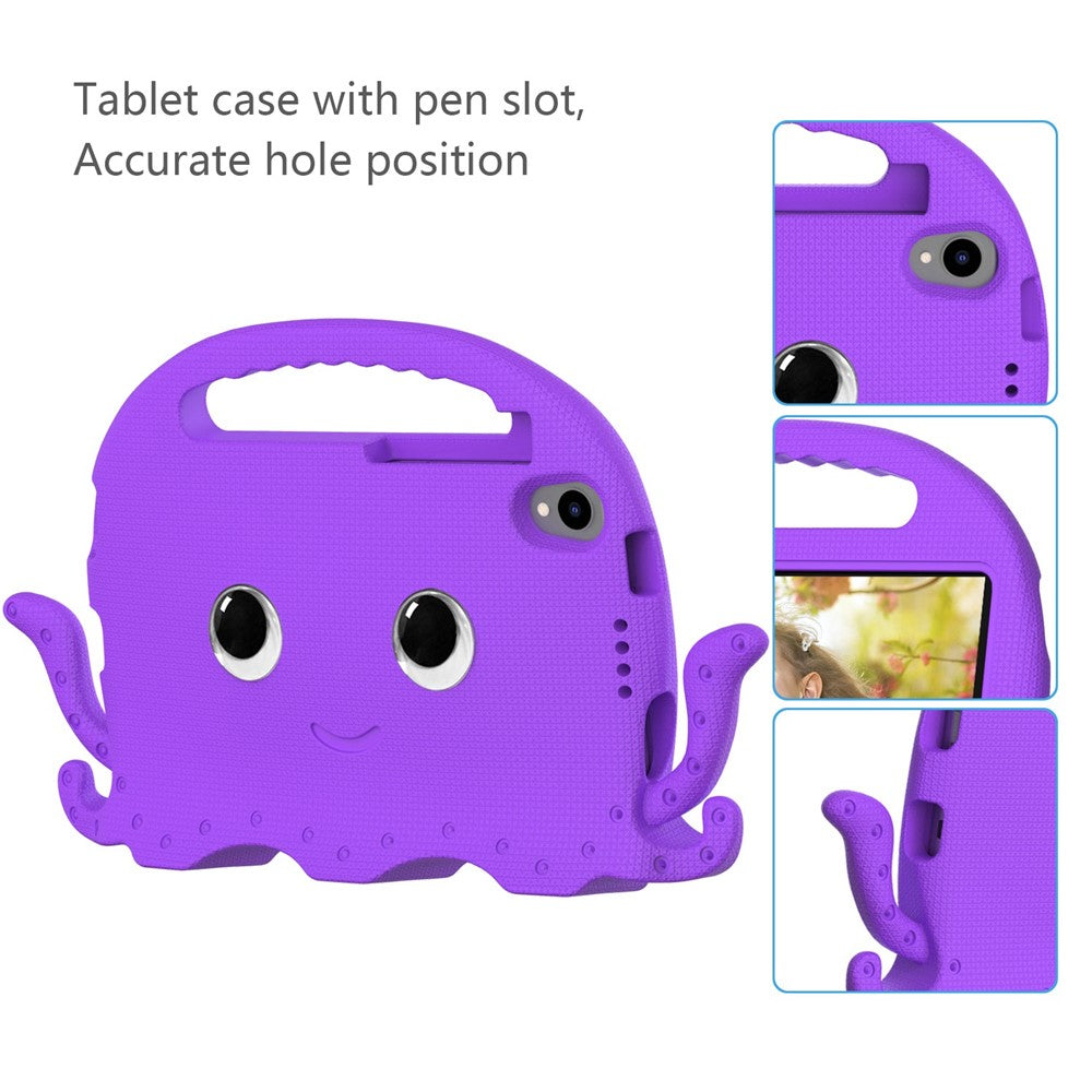 EVA Tablet Case for Lenovo Tab M8 / Tab M8 (4th Gen) 2024 TB-301XU / M8 (4th Gen) 2023 TB-300FU Octopus Case with Shoulder Strap - Purple