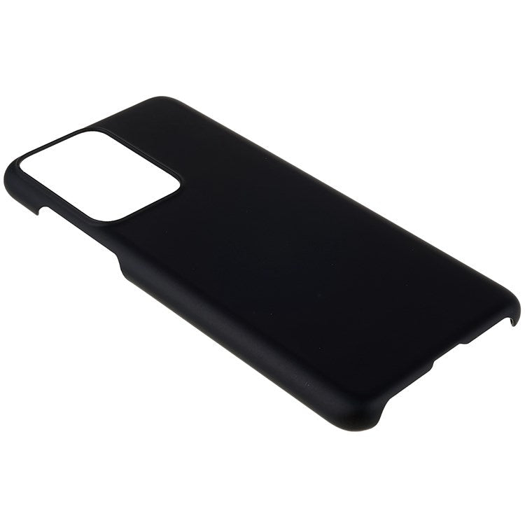 For OnePlus Nord 2T 5G Glossy Surface Protective Cover Rubberized Hard PC Phone Case - Black