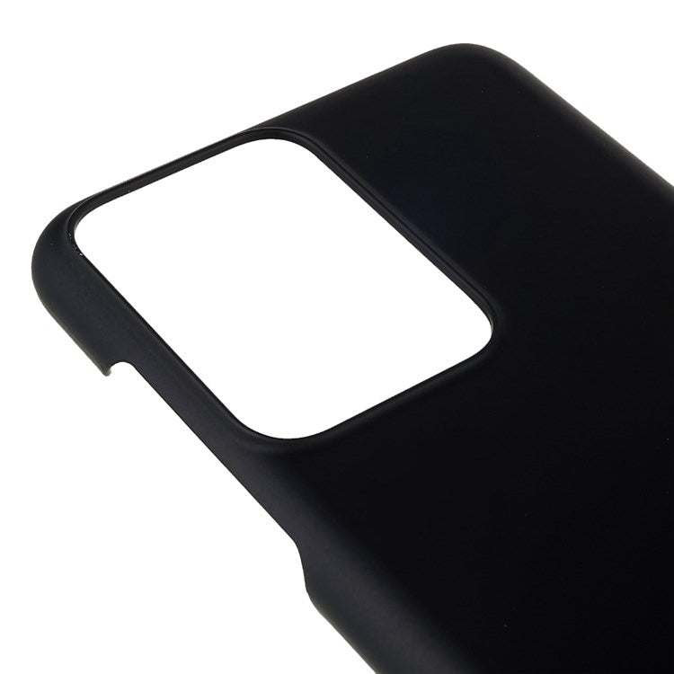 For OnePlus Nord 2T 5G Glossy Surface Protective Cover Rubberized Hard PC Phone Case - Black