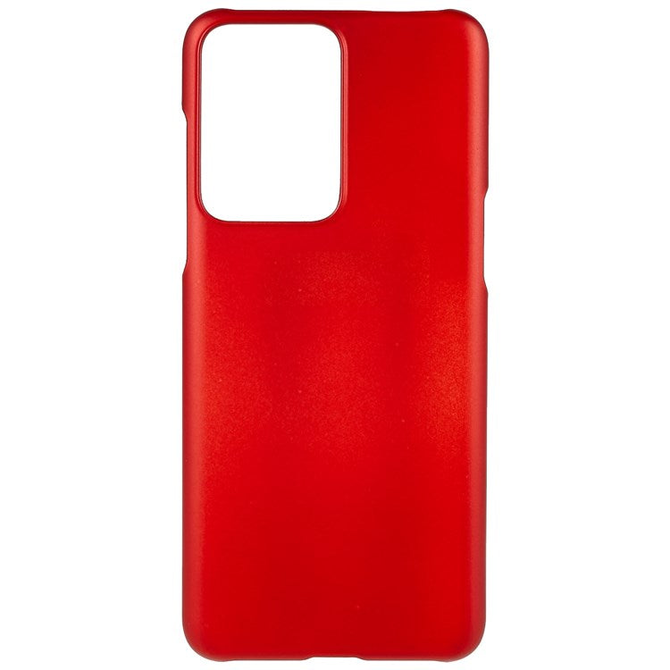 For OnePlus Nord 2T 5G Glossy Surface Protective Cover Rubberized Hard PC Phone Case - Red