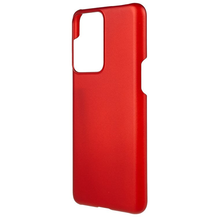 For OnePlus Nord 2T 5G Glossy Surface Protective Cover Rubberized Hard PC Phone Case - Red