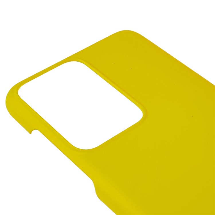 For OnePlus Nord 2T 5G Glossy Surface Protective Cover Rubberized Hard PC Phone Case - Yellow