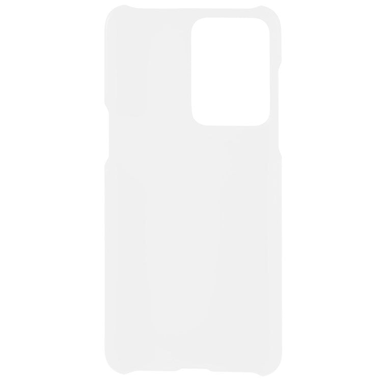 For OnePlus Nord 2T 5G Glossy Surface Protective Cover Rubberized Hard PC Phone Case - White