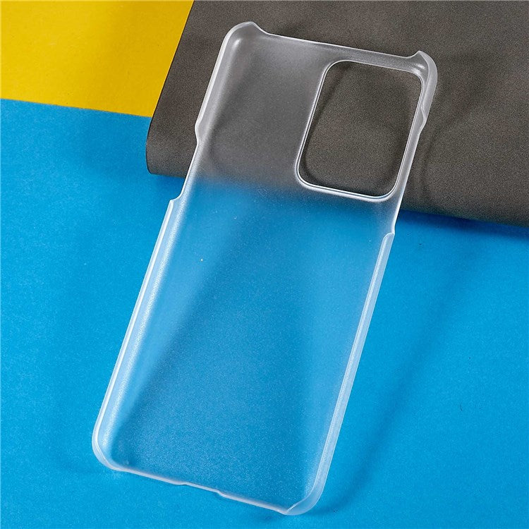 For OnePlus Nord 2T 5G Glossy Surface Protective Cover Rubberized Hard PC Phone Case - Transparent