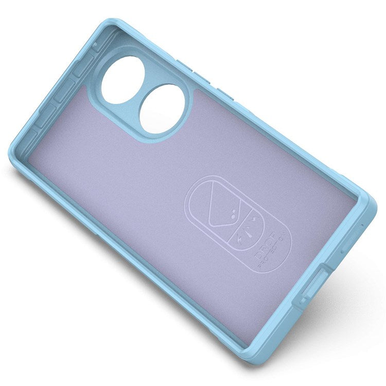 For Honor 70 5G Soft TPU Phone Case Shock Absorption Drop-proof Mobile Phone Cover - Baby Blue