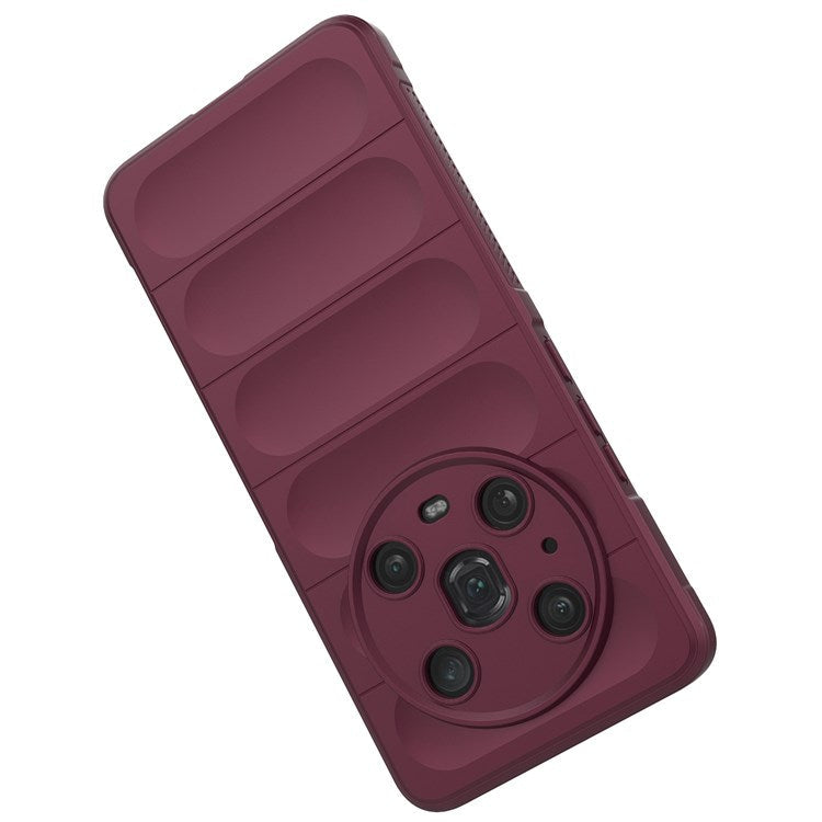 For Honor Magic4 Pro 5G Anti-drop Flexible TPU Phone Protective Case Anti-scratch Smartphone Back Cover - Wine Red