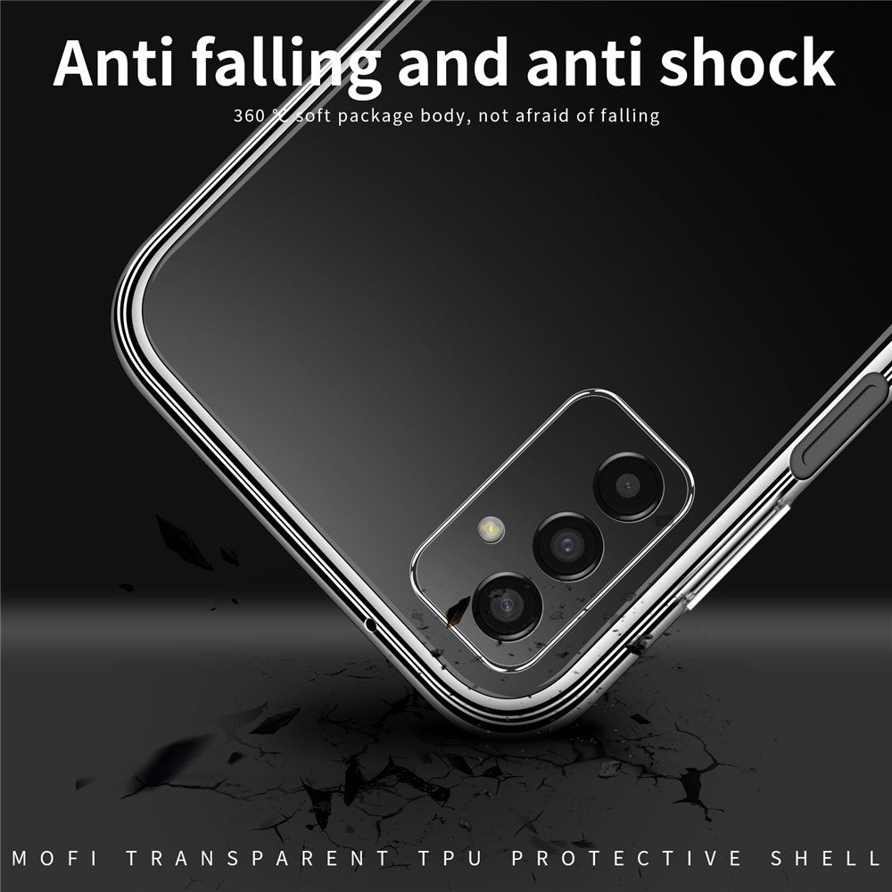 MOFI For Samsung Galaxy M13 4G Scratch-resistant Flexible TPU Phone Case Soft Crystal Clear Cell Phone Cover