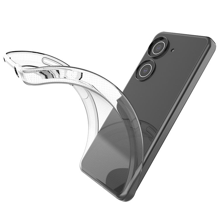 For Asus Zenfone 9 5G Super Clear TPU Phone Case Ultra-thin Anti-dust Phone Protective Shell