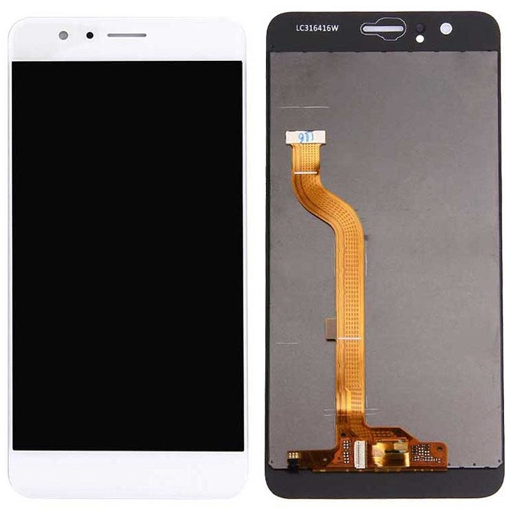 For Huawei Honor 8 Grade C LCD Screen and Digitizer Assembly Replacement Part (without Logo) - White